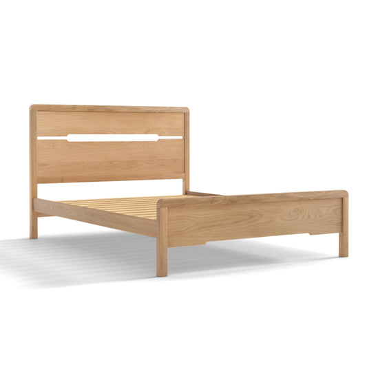 Julian Bowen Curve Bed Frame in Double size cut-out image on a white background.