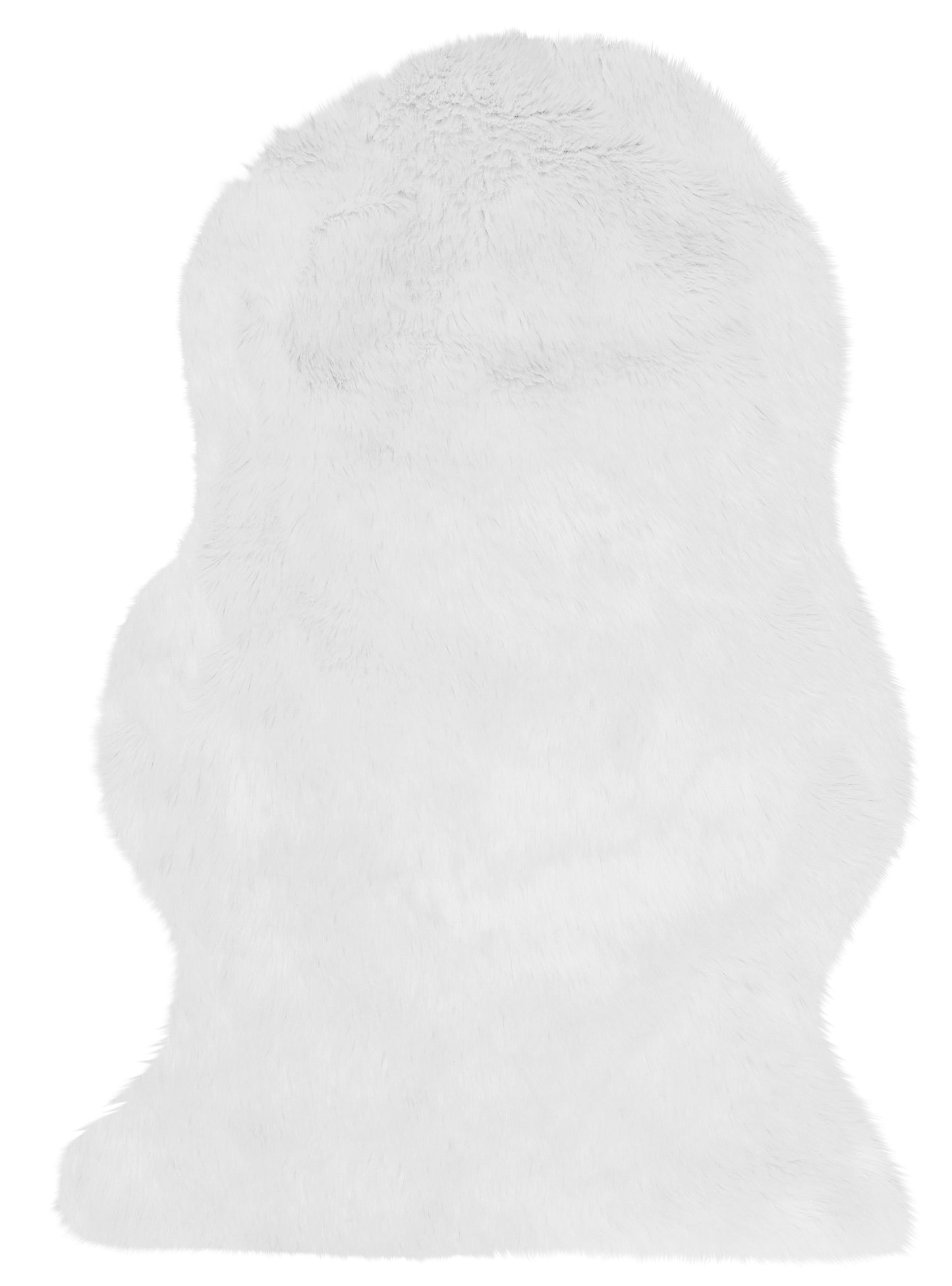 Lucca Faux Sheepskin Rug - White